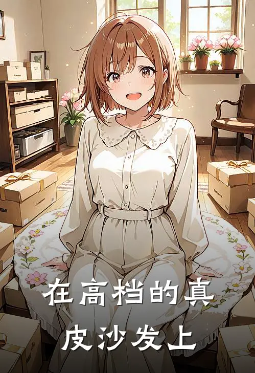 在高档的真皮沙发上