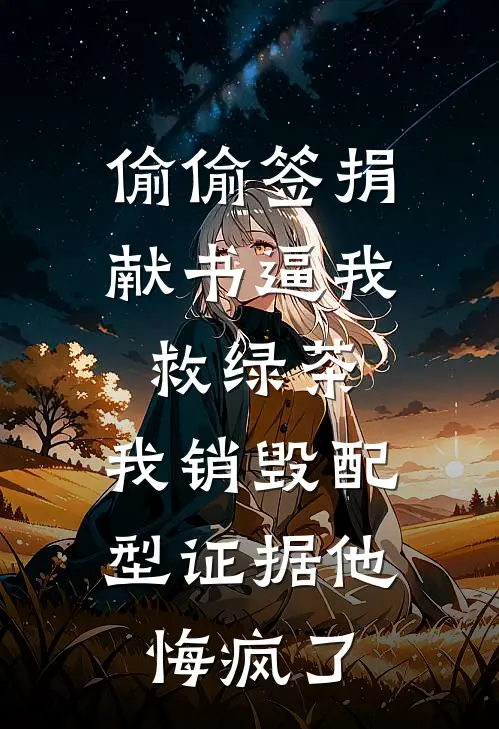 偷偷签捐献书逼我救绿茶，我销毁配型证据他悔疯了