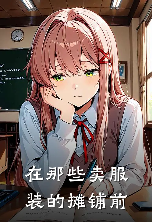 在那些卖服装的摊铺前