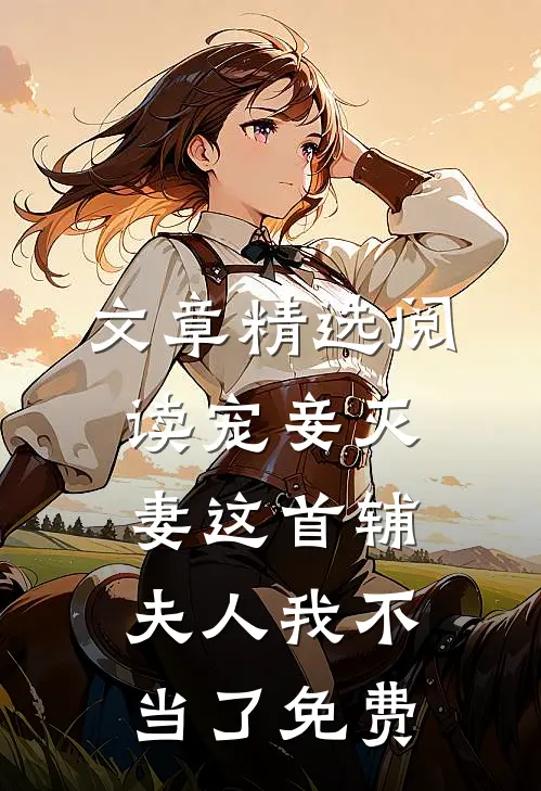 文章精选阅读宠妾灭妻这首辅夫人我不当了免费